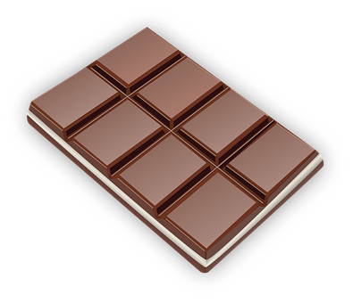 A Chocolate Bar With White Edges