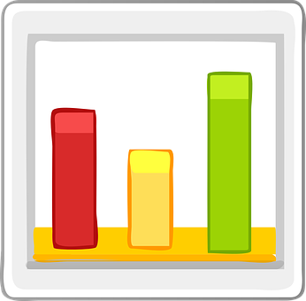 A Colorful Graph On A White Background
