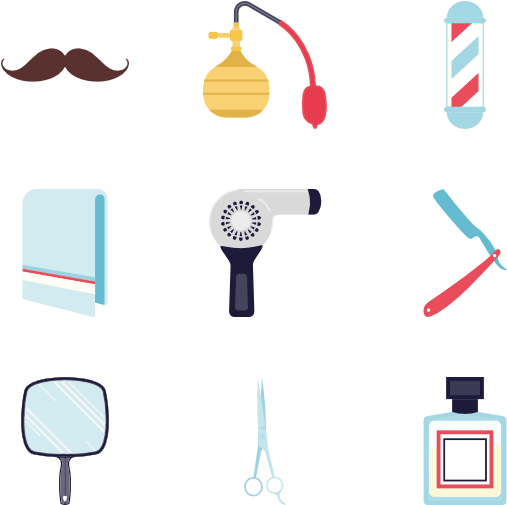 Barbershop Elements - Barbershop Icon, Hd Png Download
