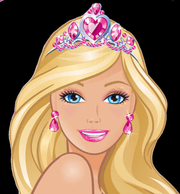 A Cartoon Of A Woman Wearing A Crown And Earrings