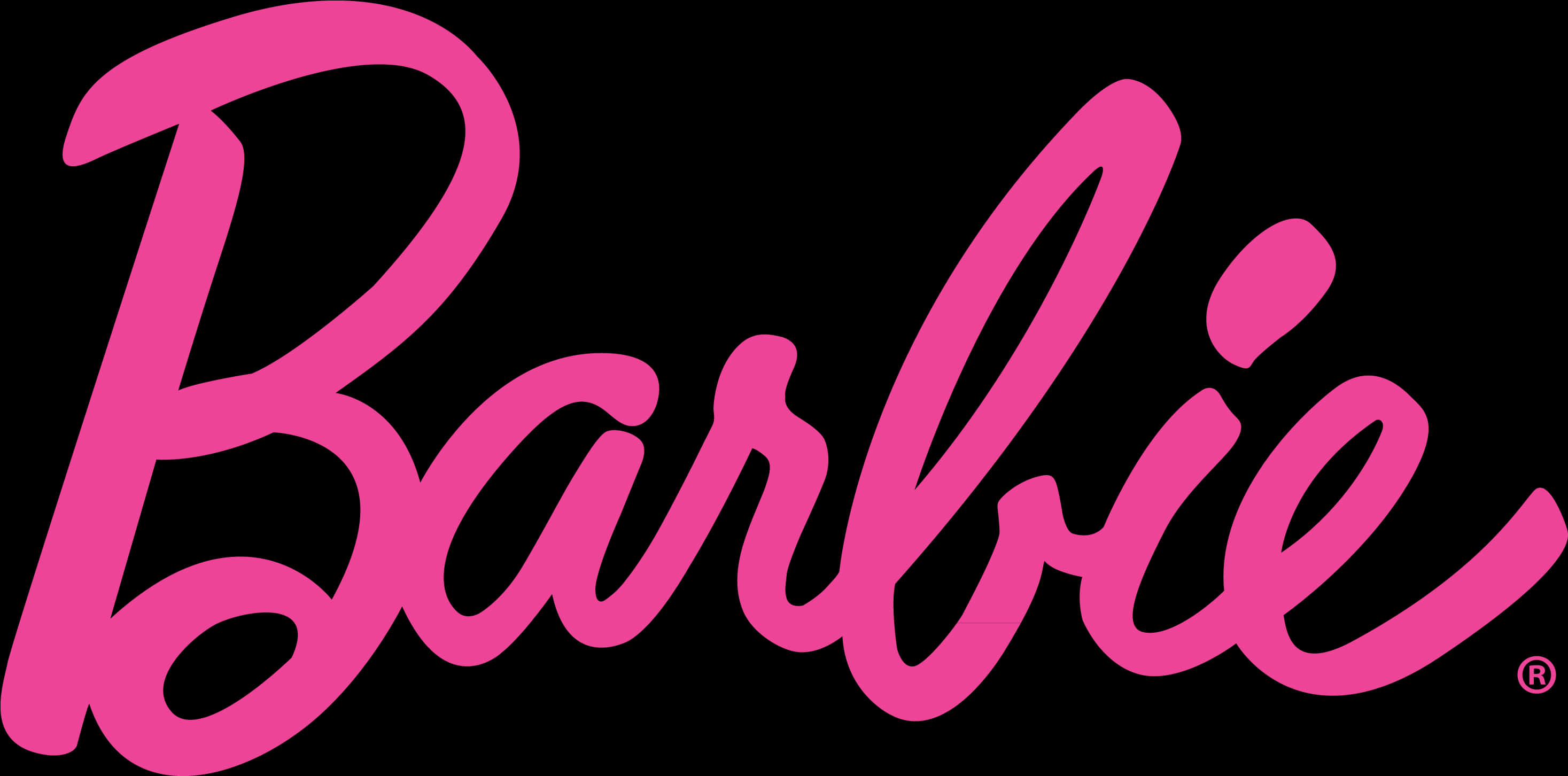 Bright Pink Barbie Logo