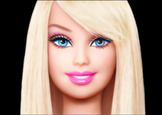 A Close Up Of A Barbie Doll