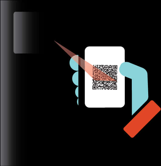 A Hand Holding A Paper With A Qr Code
