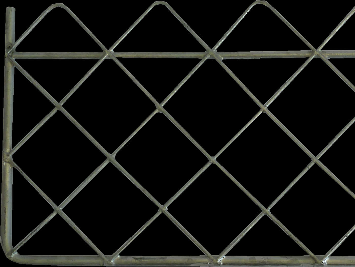Bare Gray-colored Metal Fence