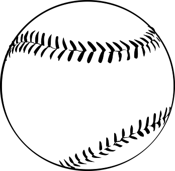 A Baseball With Black Stitching
