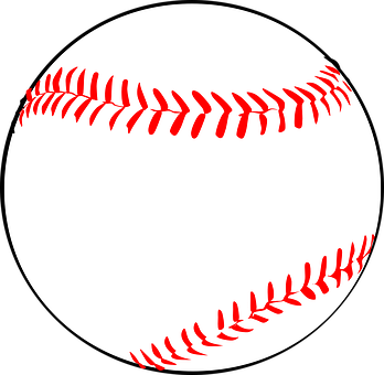 A Baseball With Red Stitching