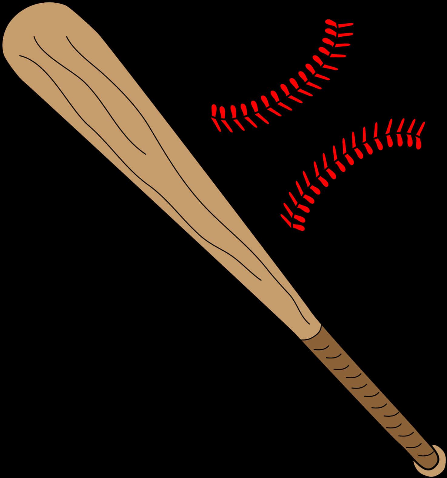 A Baseball Bat And Baseballs