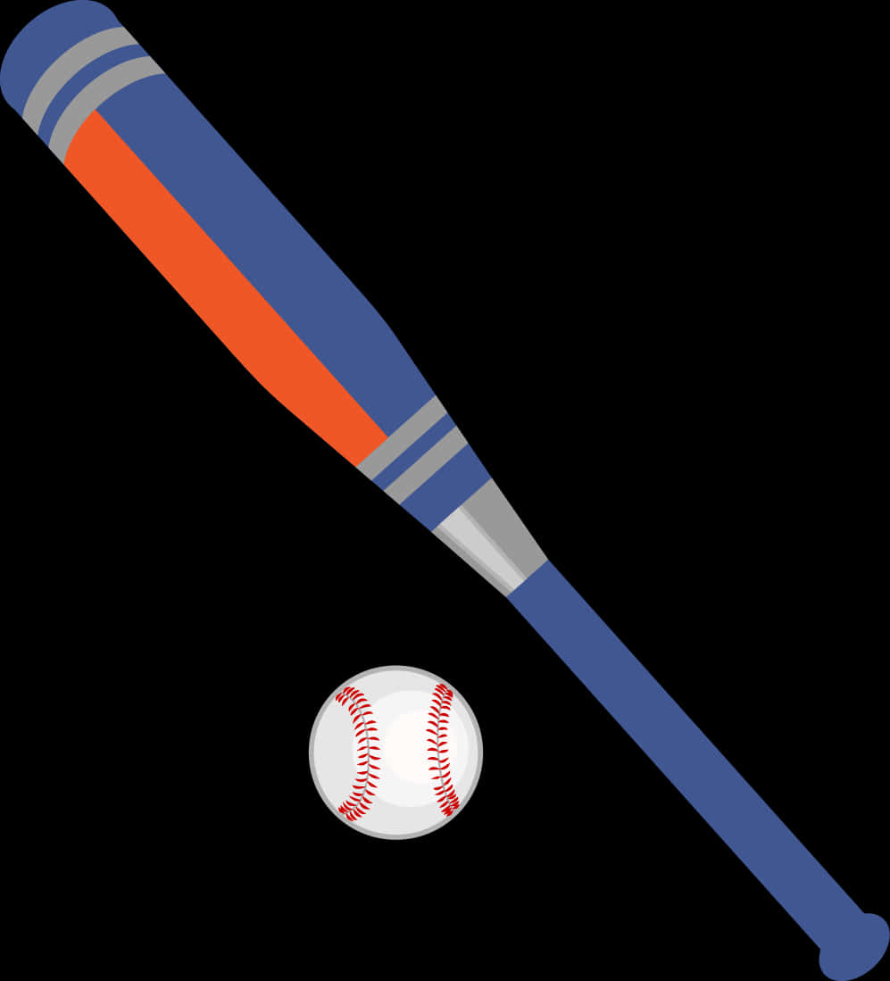 A Baseball Bat And Ball