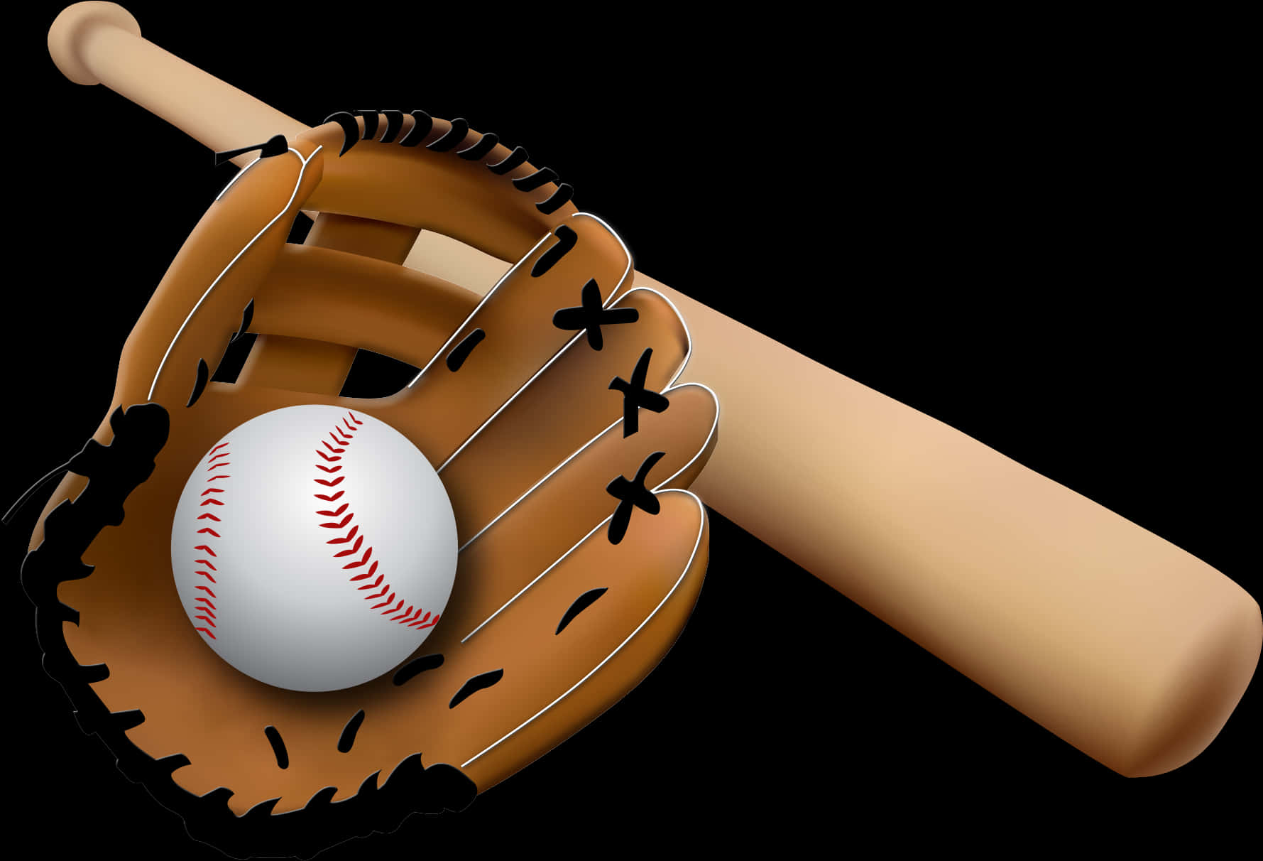 A Baseball Glove And A Ball
