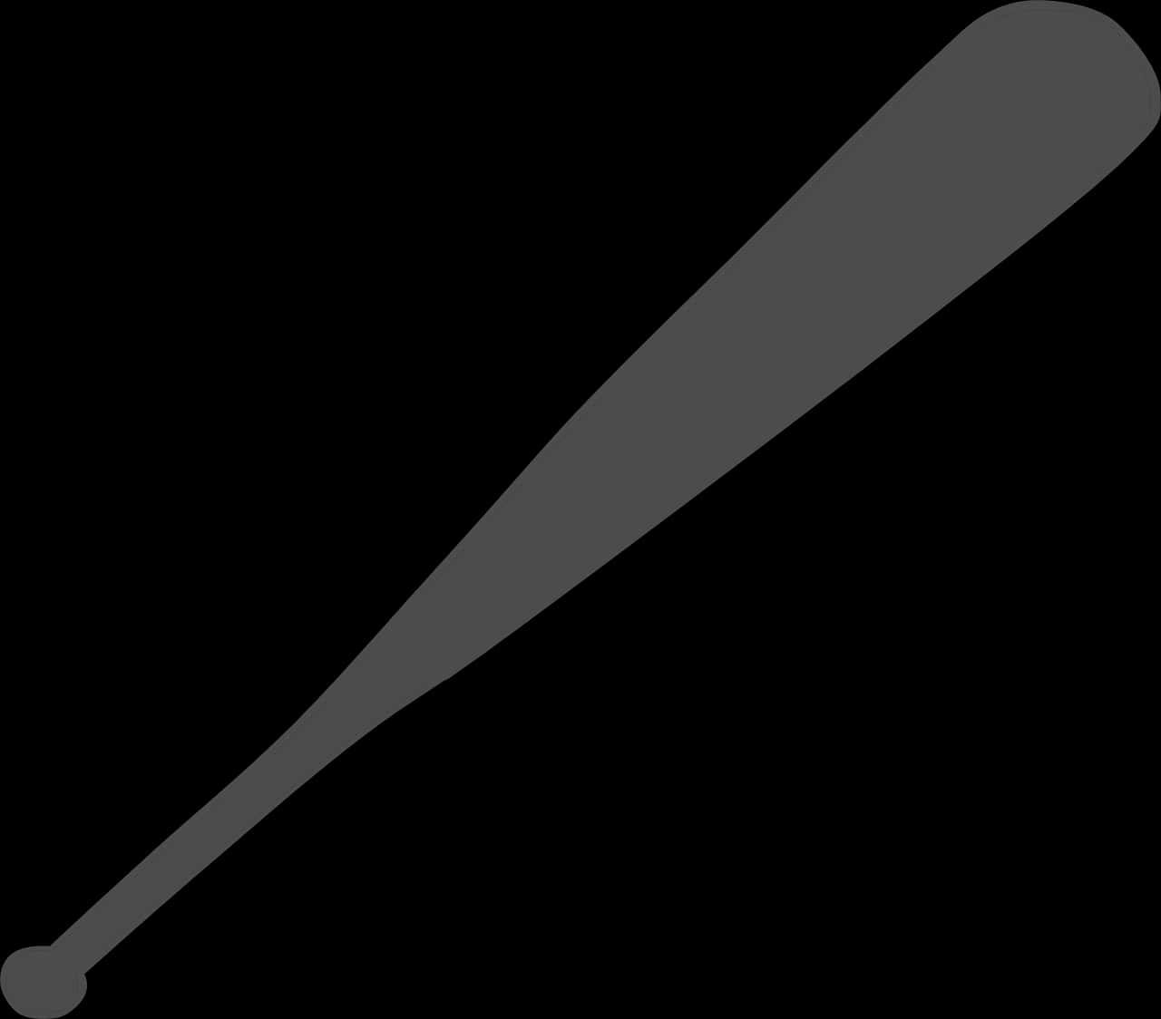 A Black And White Picture Of A Baseball Bat