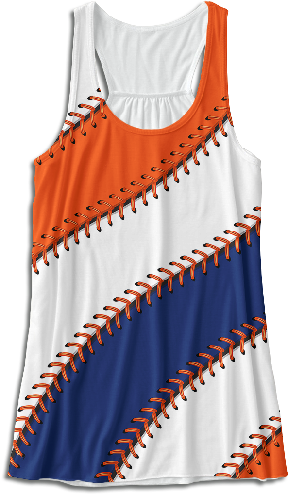 A Sports Tank Top With A Baseball Pattern