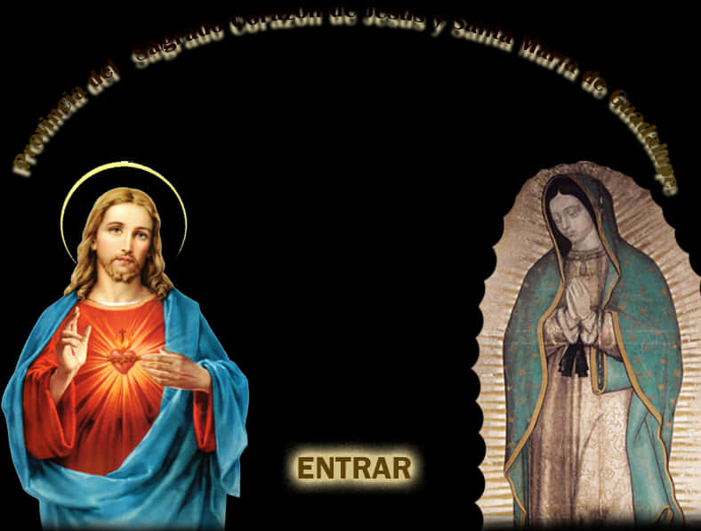 Basilica Of Our Lady Of Guadalupe , Png Download - Jesus Red And Blue Robe, Transparent Png