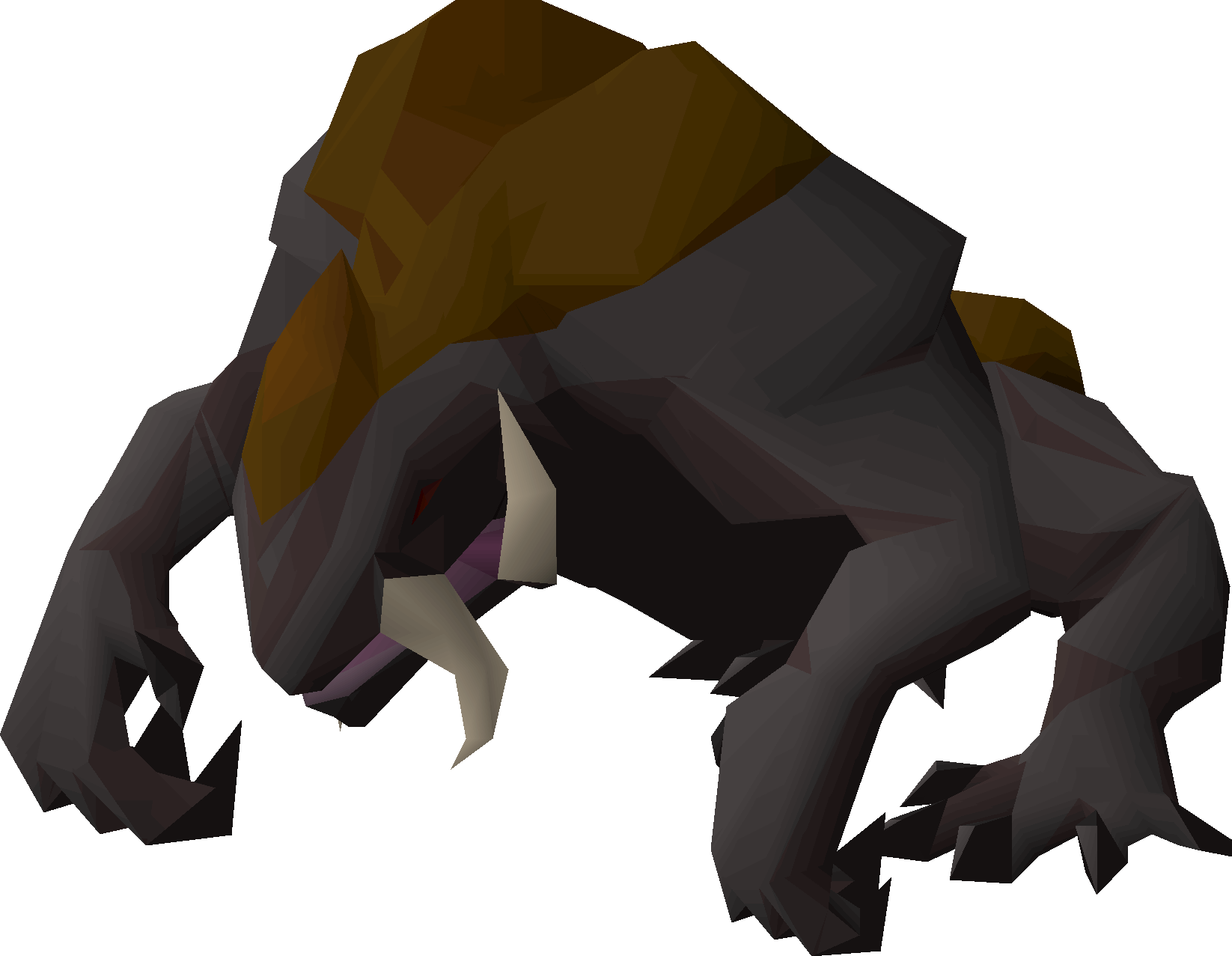 A Low Poly Monster With Tusks
