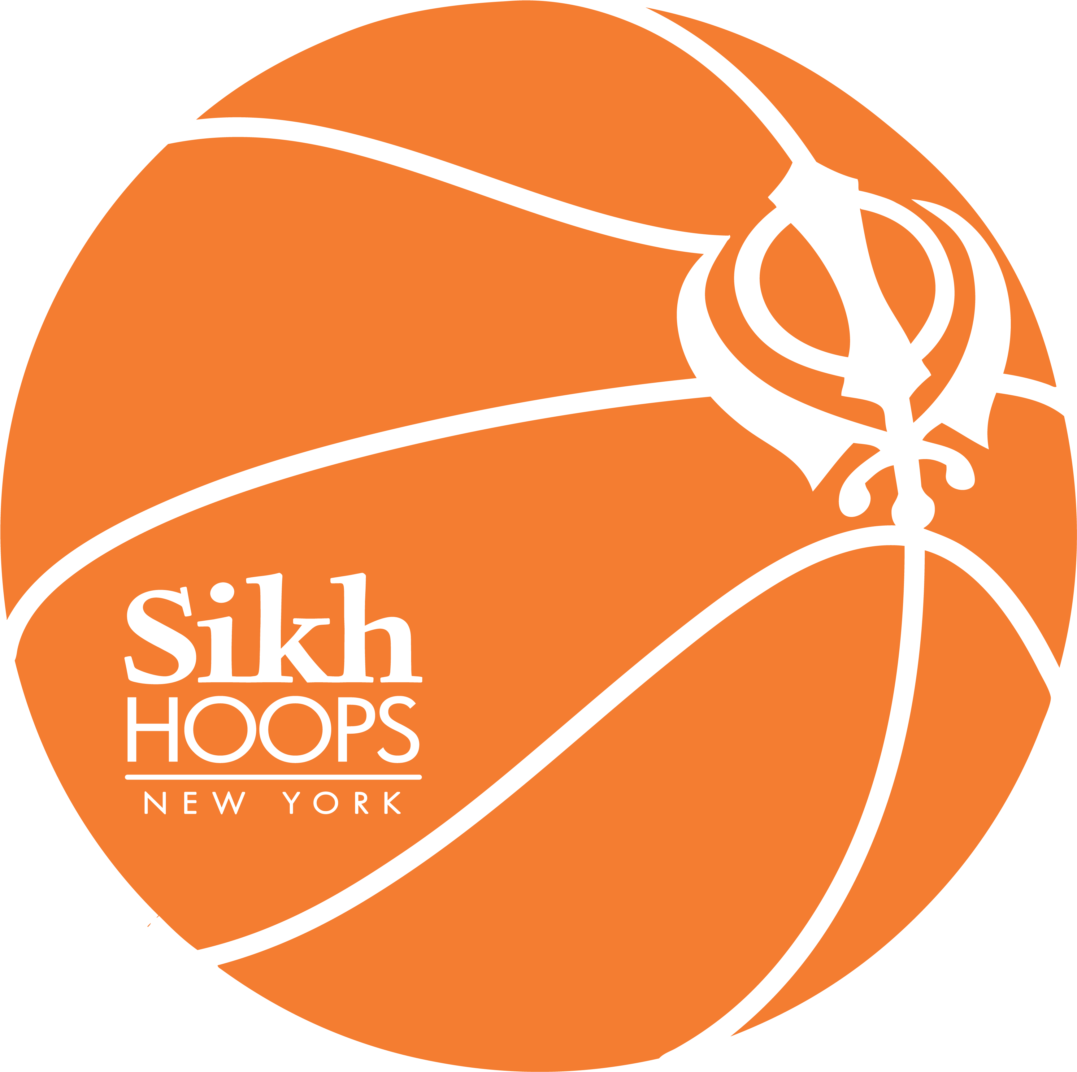 A Logo Of A Basketball