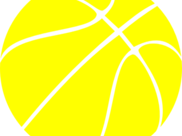 A Yellow And Black Basketball