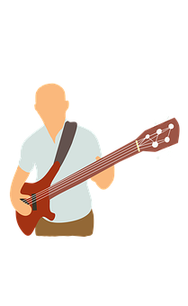 A Man Playing A Guitar