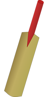 A Red Arrow Pointing At A Gold Rectangular Object