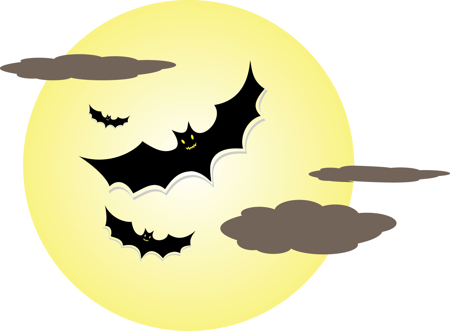 A Group Of Bats Flying In The Sky