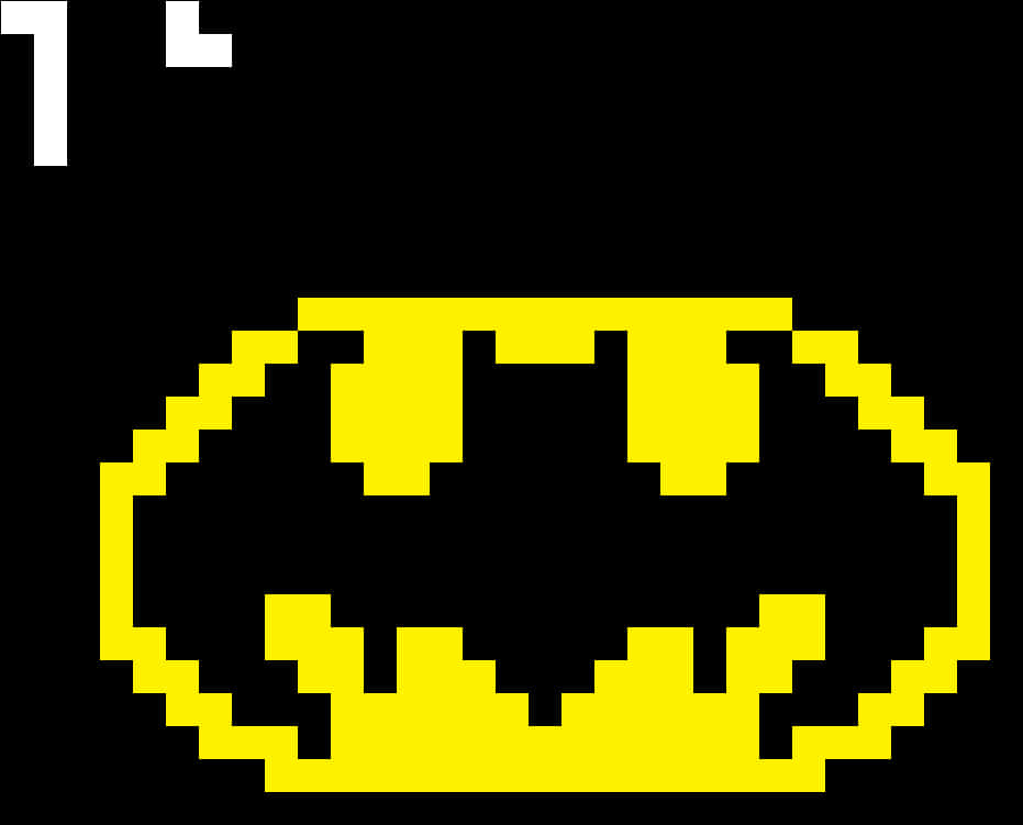 A Pixelated Image Of A Bat