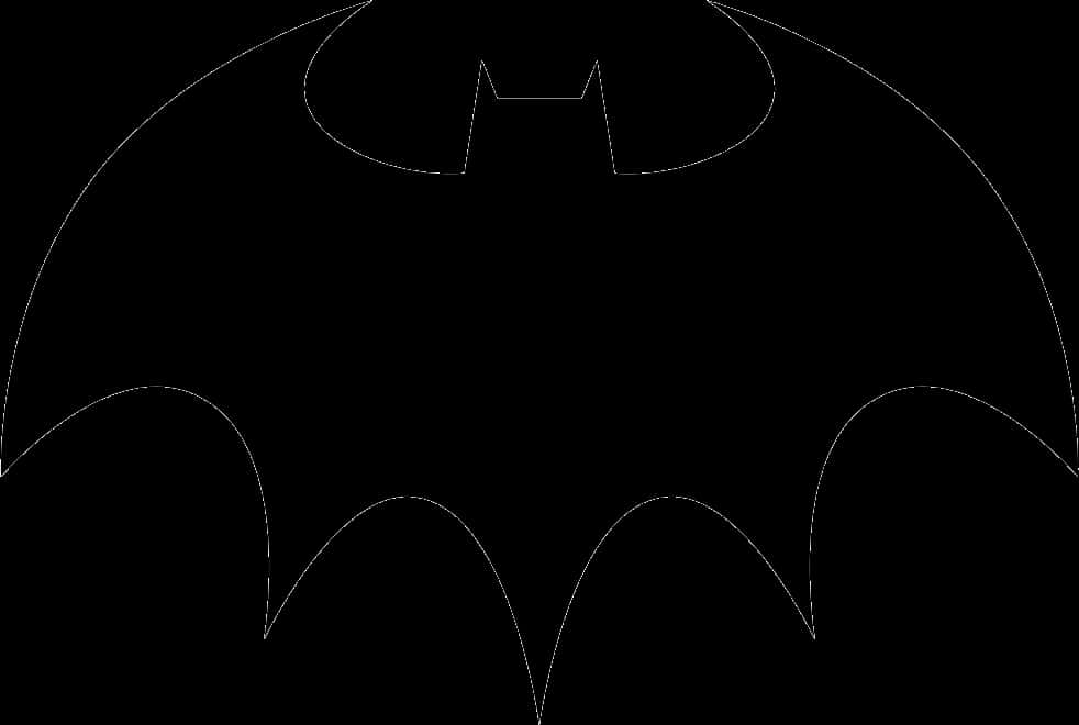 A Black Bat With A Black Background