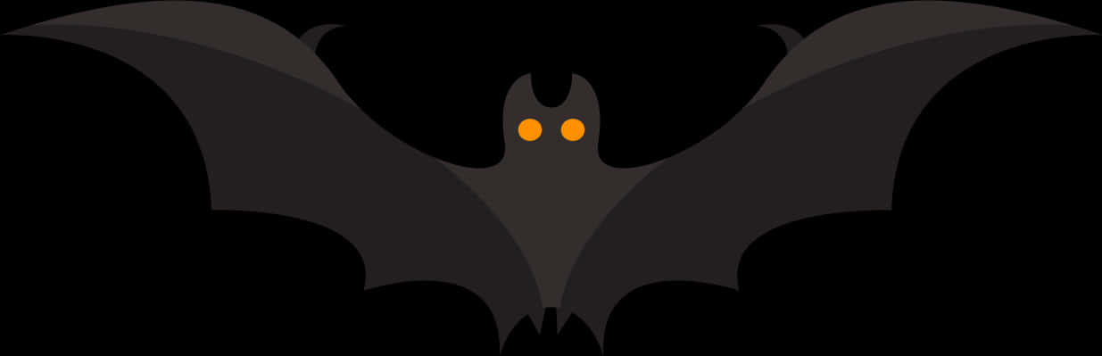 A Bat With Orange Eyes