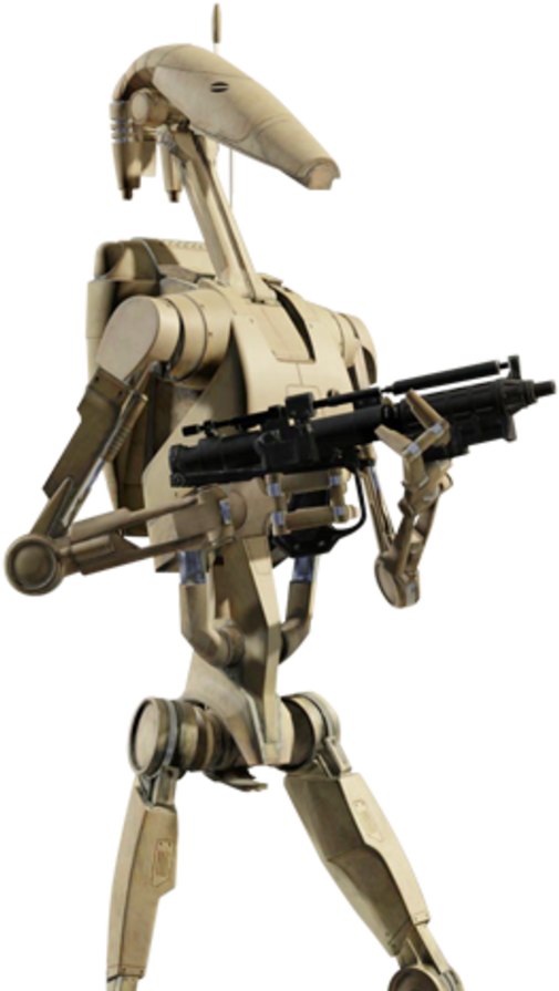 A Robot Holding A Gun
