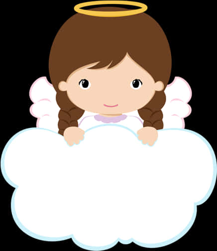 A Cartoon Of A Girl With A Crown And A Cloud