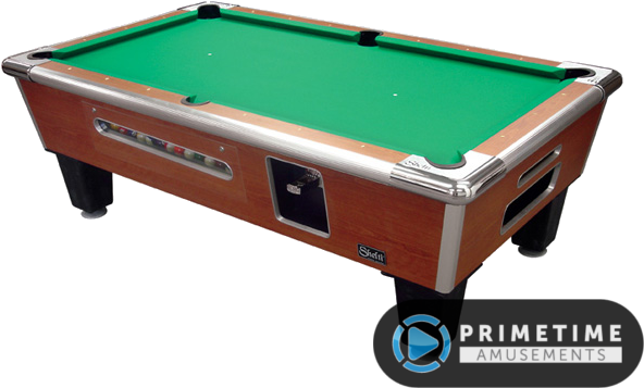 Bayside Coin-op Pool Table By Shelti - Black Pool Table With Black Felt, Hd Png Download