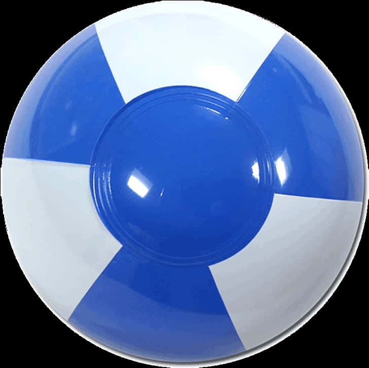 A Blue And White Beach Ball
