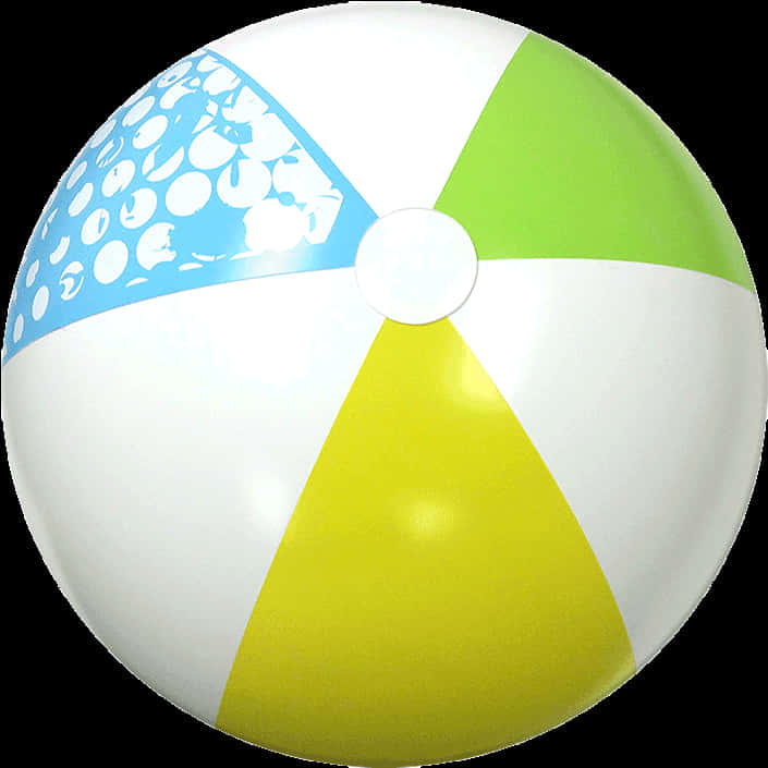 A Beach Ball With Different Colors