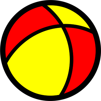 Red And Yellow Beach Ball
