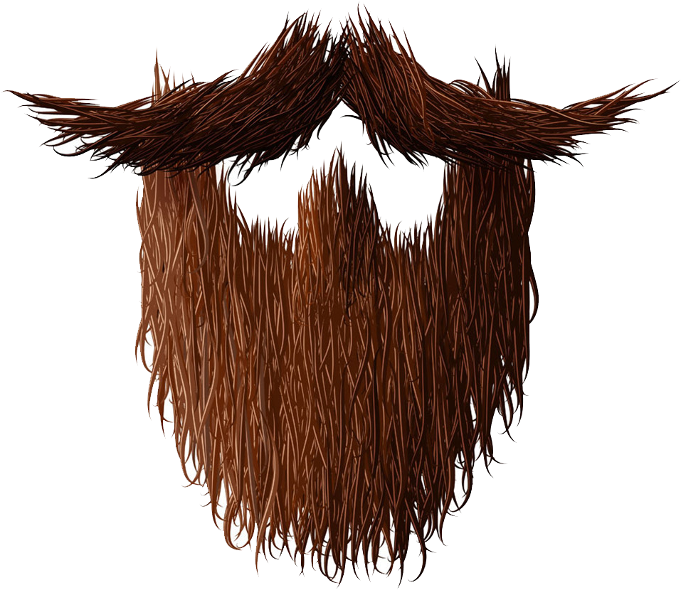 A Brown Beard With Black Background