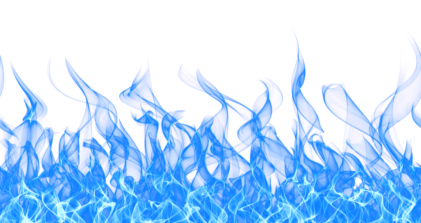 Blue Flames On A Black Background