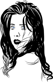 A Black Background With Blue Lights