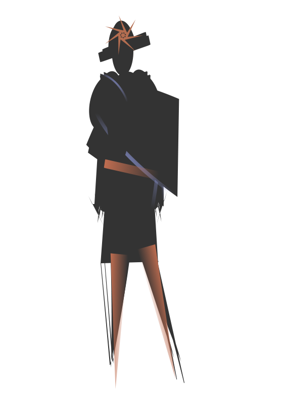 A Woman In A Black Dress