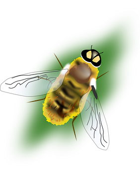 Bee Blurry Green