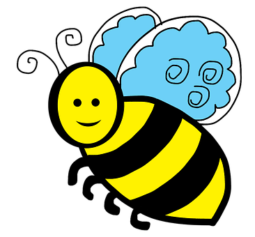 A Cartoon Of A Bee