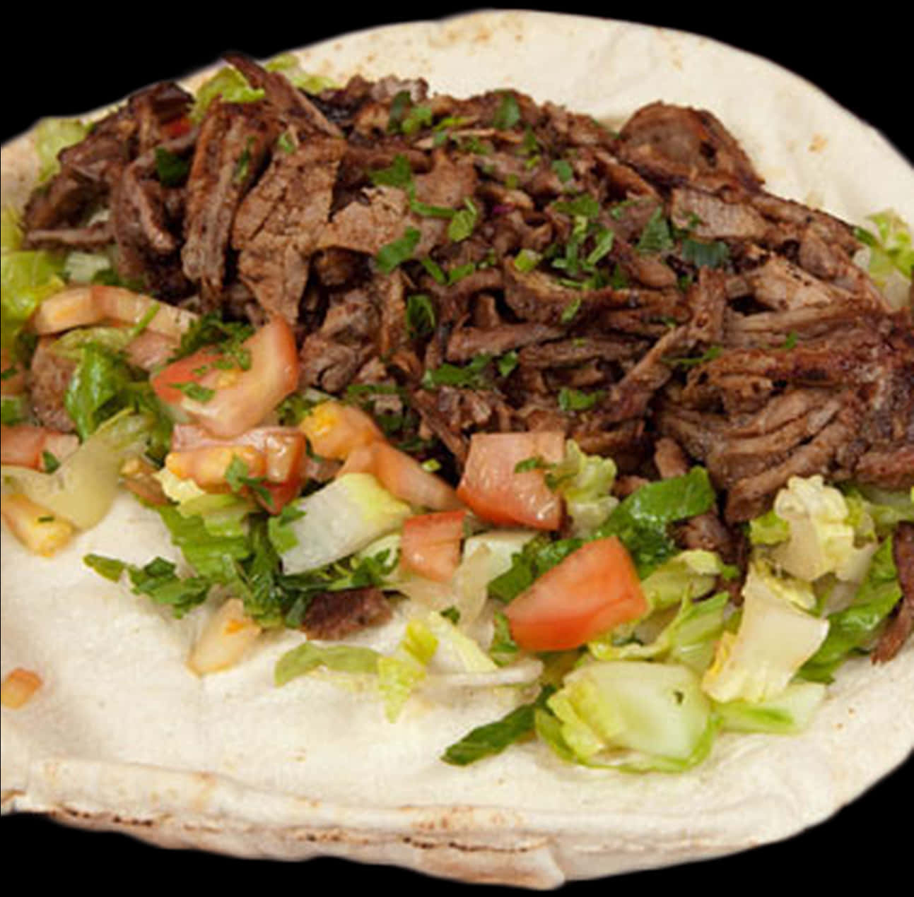 Beef Shawarma Platter Over Rice , Png Download - Difference Between Shawarma And Shish, Transparent Png