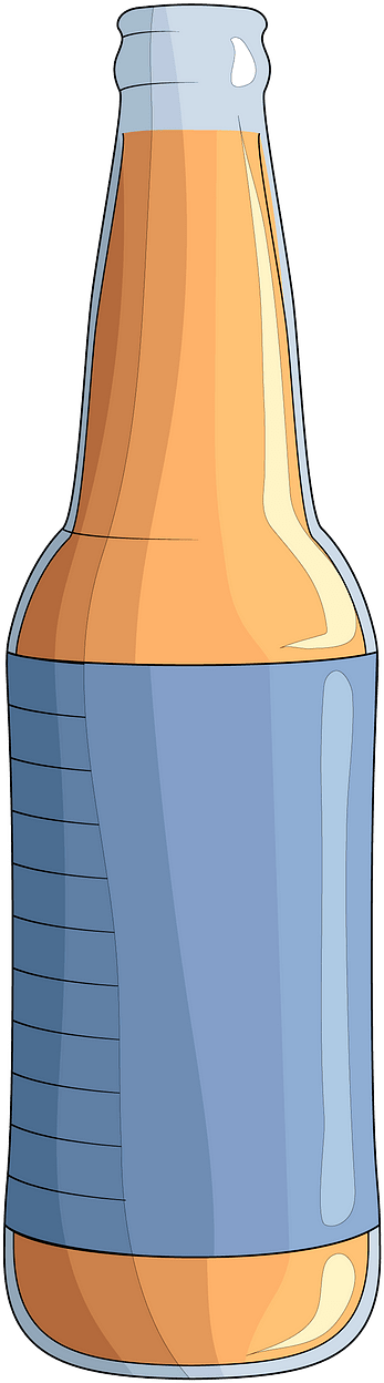 A Cartoon Of A Milk Bottle