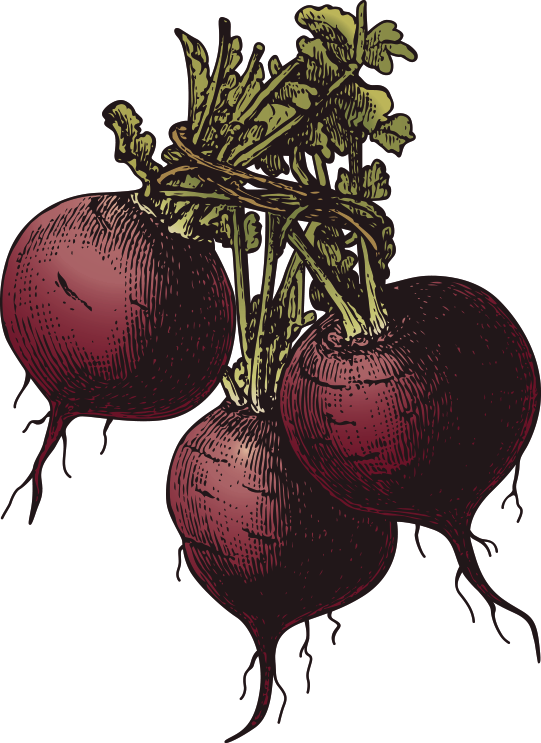 A Bunch Of Red Beets