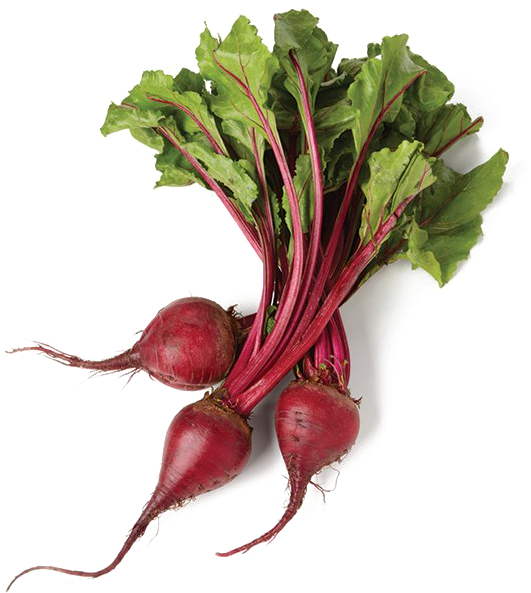 A Bunch Of Red Beets With Green Leaves