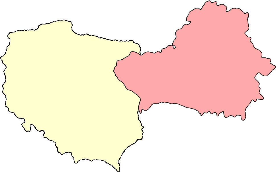 A Pink And Yellow Map