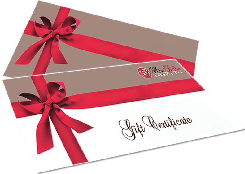 A Gift Certificate With Red Ribbon
