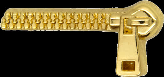 A Gold Metal Object With A Black Background