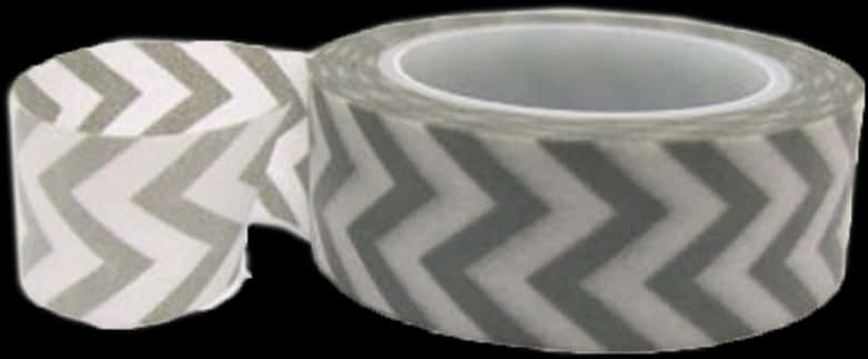 A Roll Of Tape With A Chevron Pattern