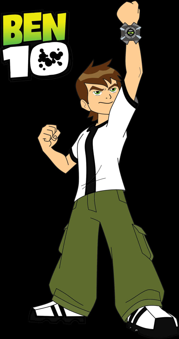 Cartoon Of A Man With His Arm Raised