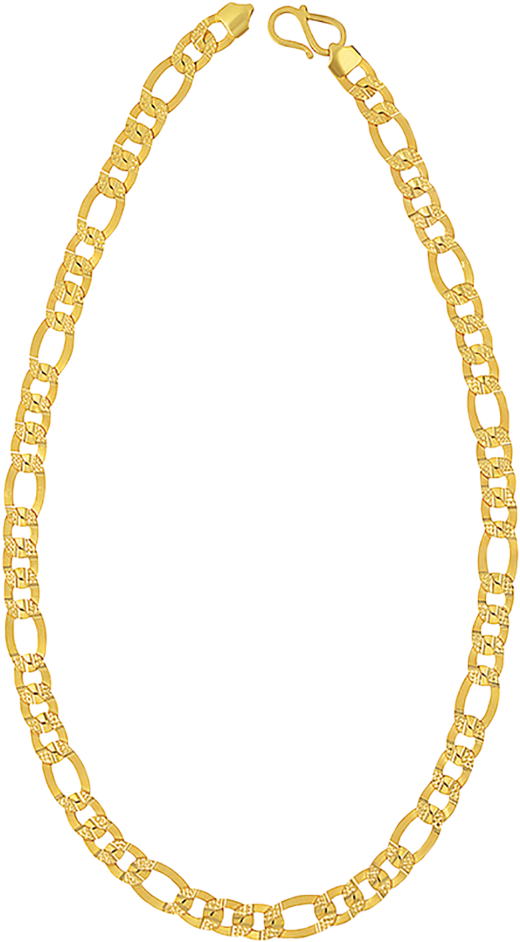 A Gold Chain On A Black Background