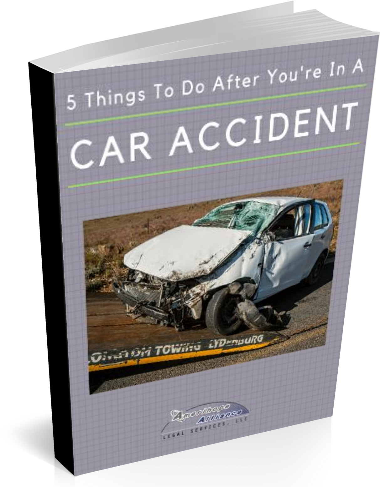 A Book With A Damaged Car