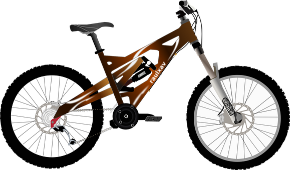 A Bicycle With A Black Background