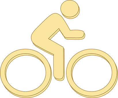A Yellow Bike With A Person On It